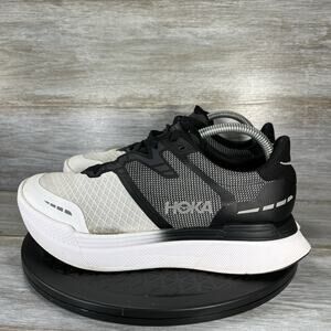 HOKA ONE ONE Woman’s Transport X Black White Running Shoes Size 9